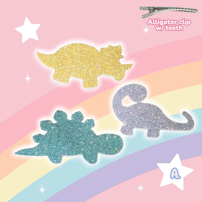 Dino Hair Clips