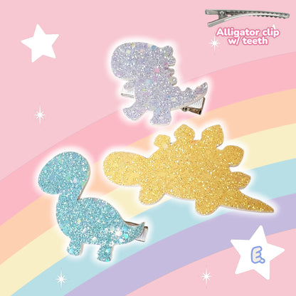 Dino Hair Clips
