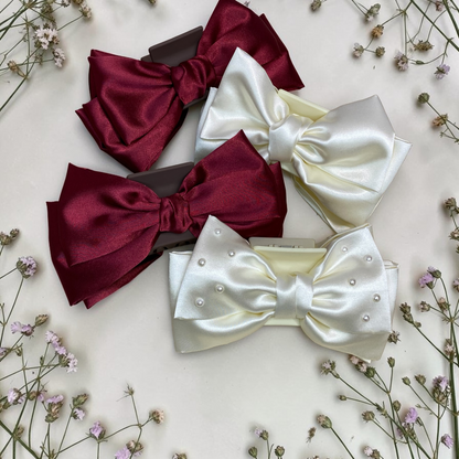 Satin Claw Clip Bow