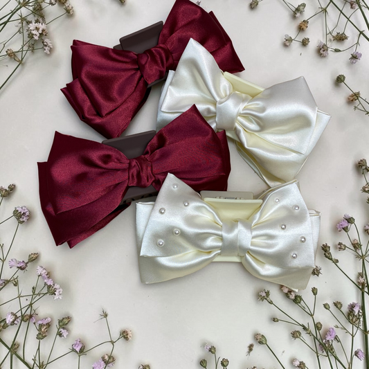 Satin Claw Clip Bow