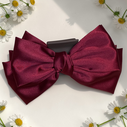Satin Claw Clip Bow